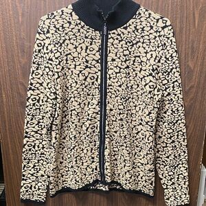 Belldini Black and Cream Textured Teddy Jacket